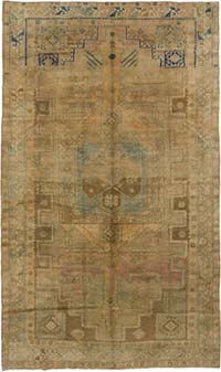 Vintage Turkish Hand-Knotted Rug - 6'  x 10' 3" (72" x 123")
