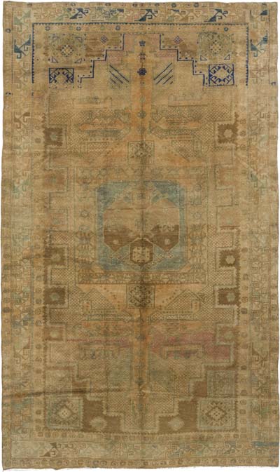 Vintage Turkish Hand-Knotted Rug - 6'  x 10' 3" (72" x 123")