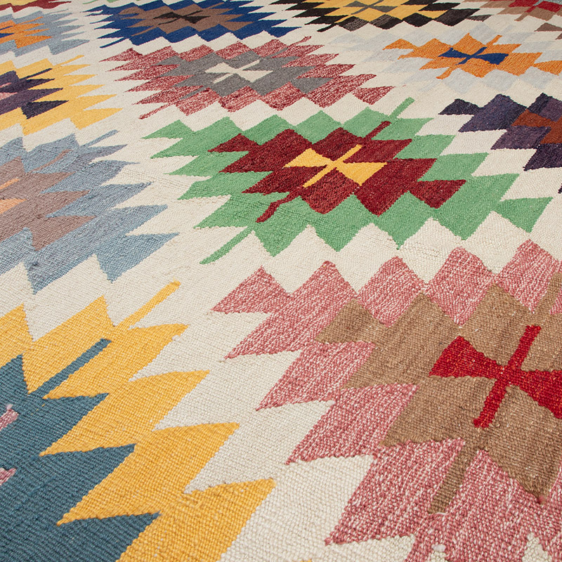 New Turkish Handwoven Kilim Rug - 8' 6" x 12' 3" (102" x 147") - K0092052