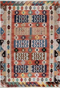 New Turkish Handwoven Kilim Rug - 8' 6" x 12' 4" (102" x 148")