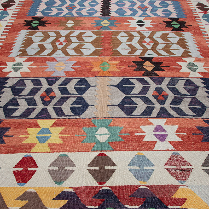 Yeni Kök Boya El Dokuma Kilim - 258 cm x 377 cm - K0092054