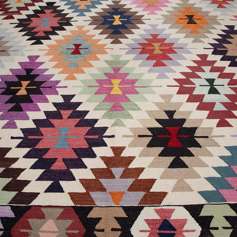 Nueva Alfombra Turca Kilim - 252 cm x 378 cm - K0092055