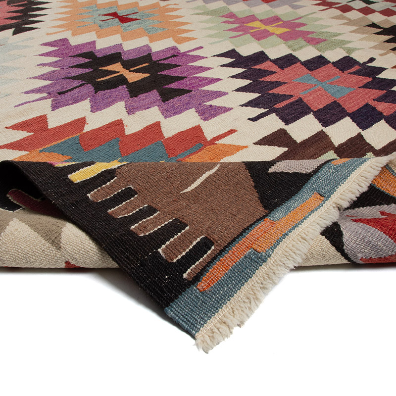 Nueva Alfombra Turca Kilim - 252 cm x 378 cm - K0092055