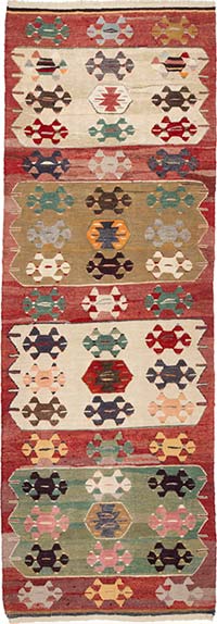 Yeni El Dokuma Kilim Yolluk - 107 cm x 308 cm