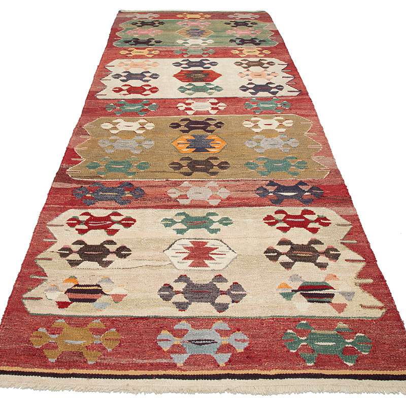 Yeni El Dokuma Kilim Yolluk - 107 cm x 308 cm - K0092056