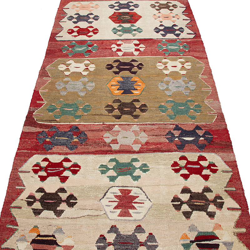 Yeni El Dokuma Kilim Yolluk - 107 cm x 308 cm - K0092056