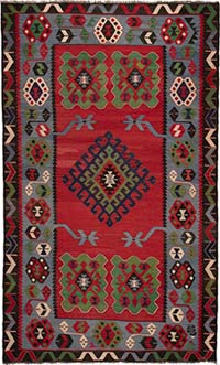 Vintage Oushak Kilim Rug