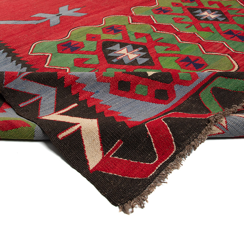 Vintage Oushak Kilim Rug - K0092058