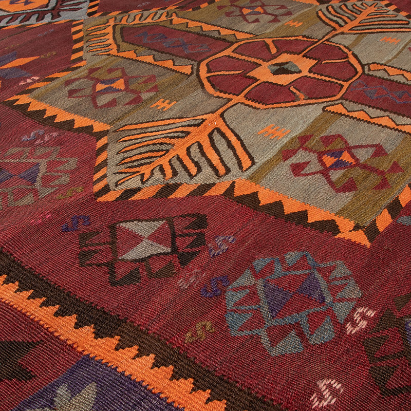 Vintage Kars Kilim Rug - K0092059