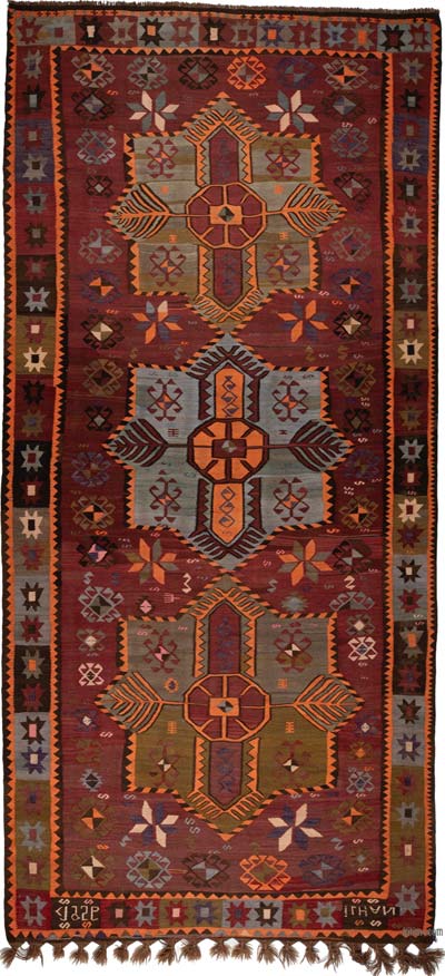 Vintage Kars Kilim Rug