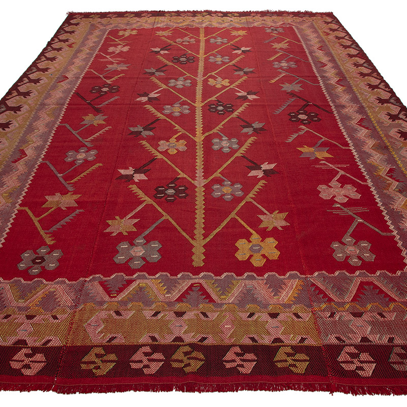Vintage Balkan Kilim Rug - K0092061