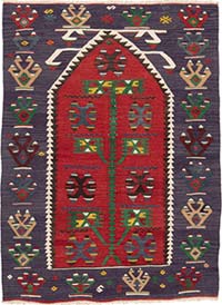 Vintage Esme Kilim Rug - 3'  x 4' 2" (36" x 50")