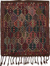 Vintage Anatolian Jijim Rug