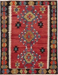 Vintage Esme Kilim Rug - 3'  x 3' 11" (36" x 47")
