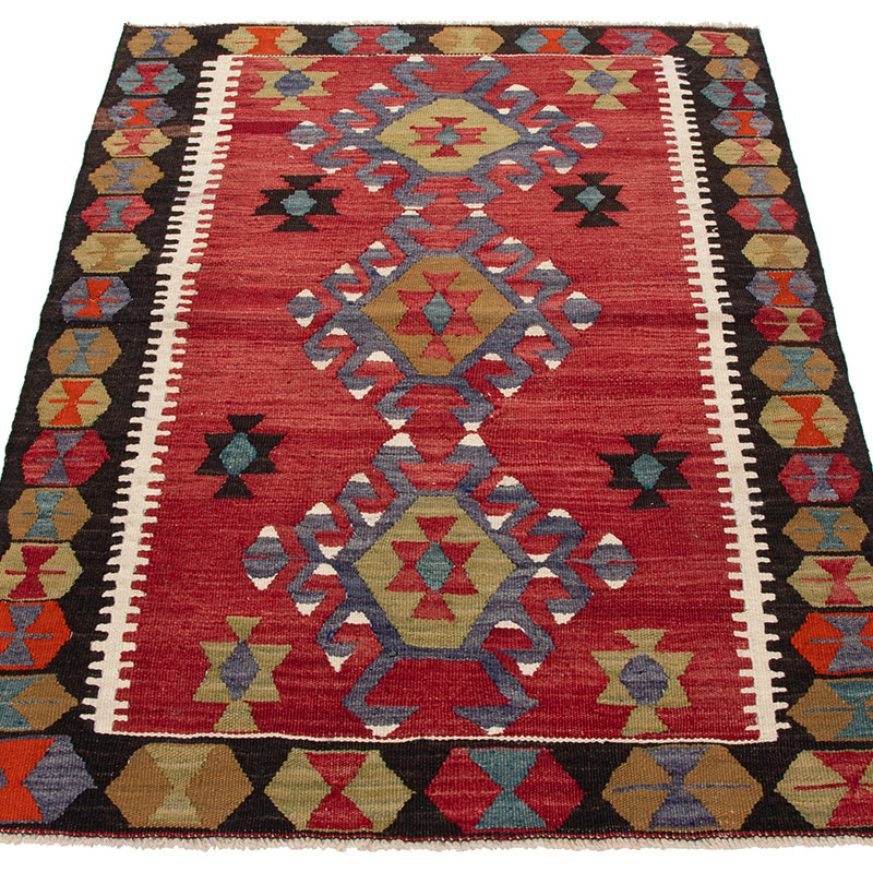 Vintage Esme Kilim Rug - 3'  x 3' 11" (36" x 47") - K0092073