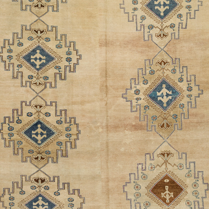 Alfombra Vintage Turca Anudada a Mano - 350 cm x 380 cm - K0092075