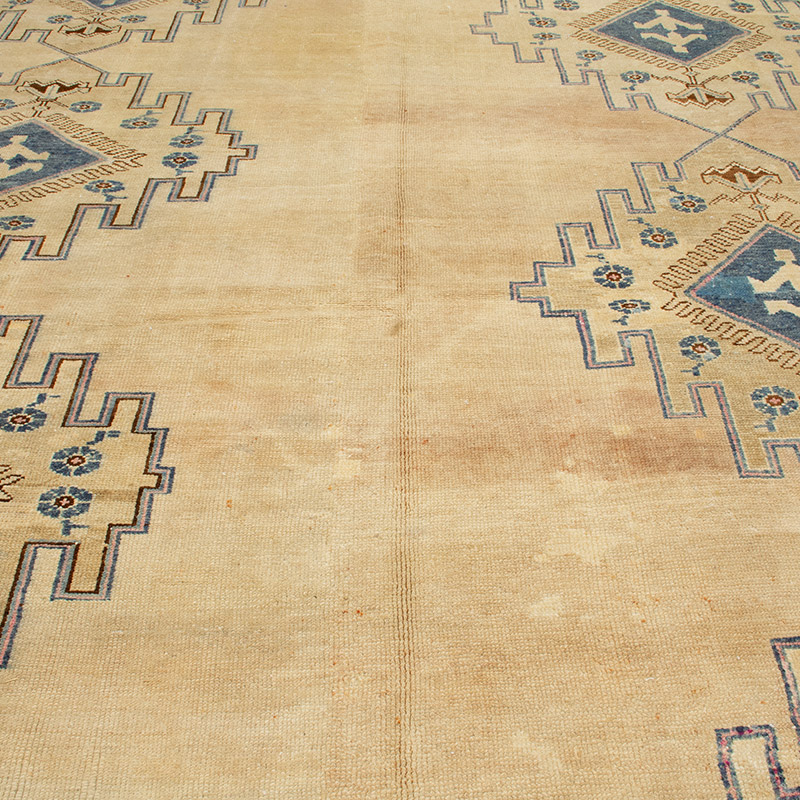 Alfombra Vintage Turca Anudada a Mano - 350 cm x 380 cm - K0092075