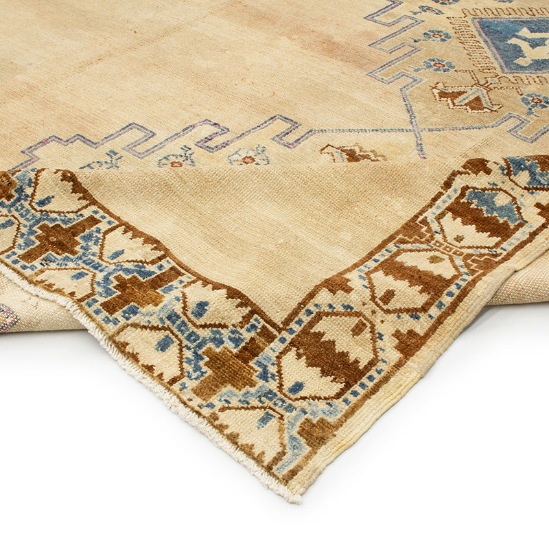 Alfombra Vintage Turca Anudada a Mano - 350 cm x 380 cm - K0092075