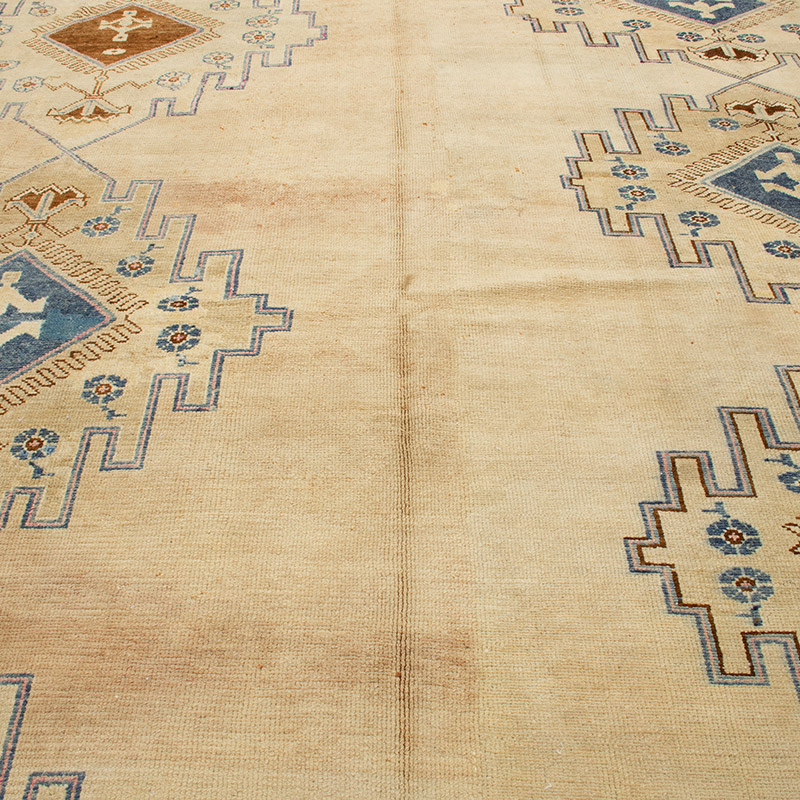 Alfombra Vintage Turca Anudada a Mano - 350 cm x 380 cm - K0092075