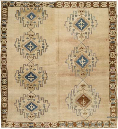 Vintage Turkish Hand-Knotted Rug - 11' 6" x 12' 6" (138" x 150")