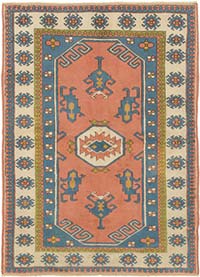Alfombra Vintage Turca Anudada a Mano - 166 cm x 226 cm