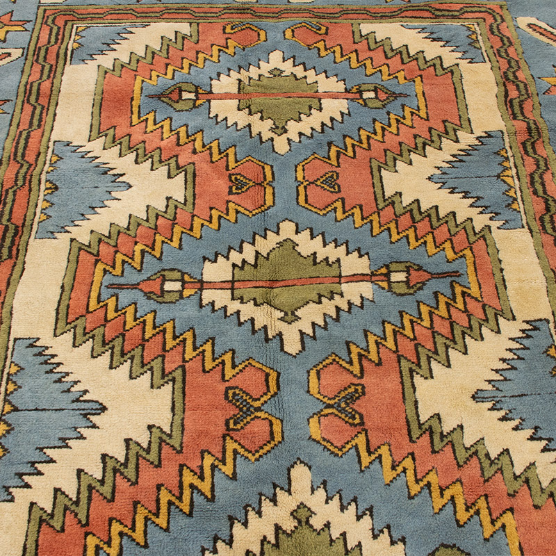 Alfombra Vintage Turca Anudada a Mano - 154 cm x 196 cm - K0092077
