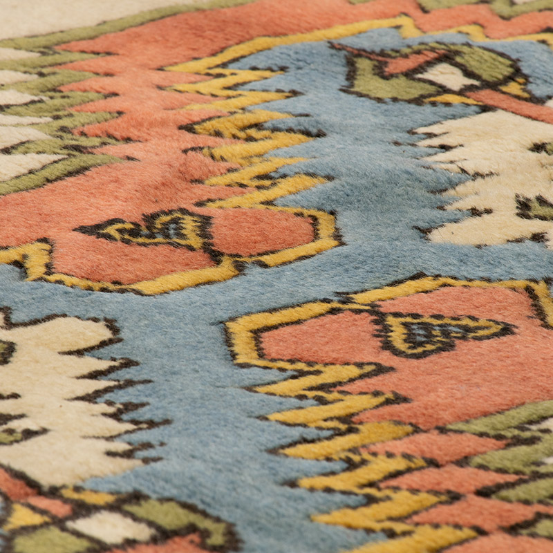 Alfombra Vintage Turca Anudada a Mano - 154 cm x 196 cm - K0092077