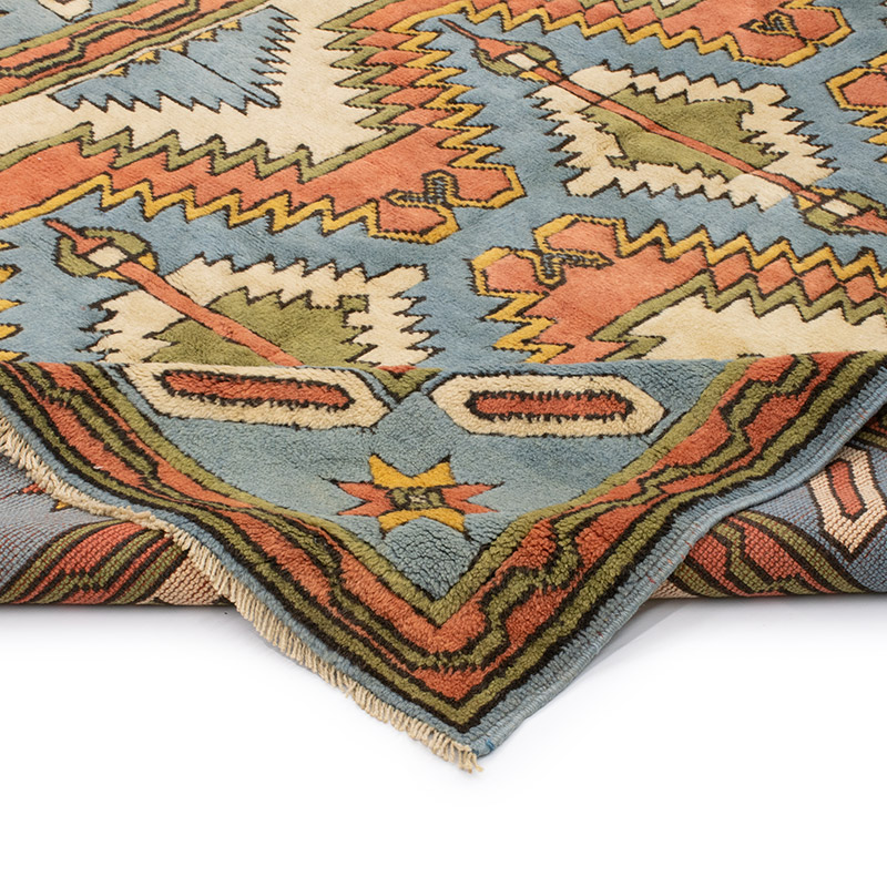 Alfombra Vintage Turca Anudada a Mano - 154 cm x 196 cm - K0092077