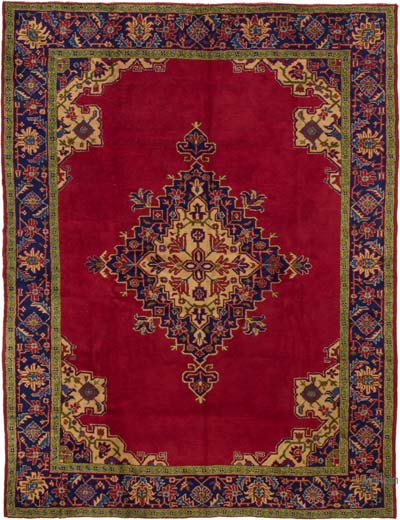 Vintage Turkish Hand-Knotted Rug - 8' 6" x 11'  (102" x 132")