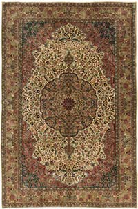 Vintage Turkish Hand-Knotted Rug - 6' 10" x 10' 4" (82" x 124")