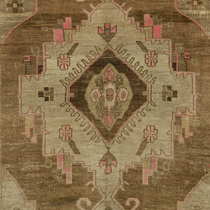 Alfombra Vintage Turca Anudada a Mano - 235 cm x 387 cm - K0092083