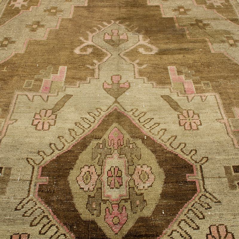 Alfombra Vintage Turca Anudada a Mano - 235 cm x 387 cm - K0092083
