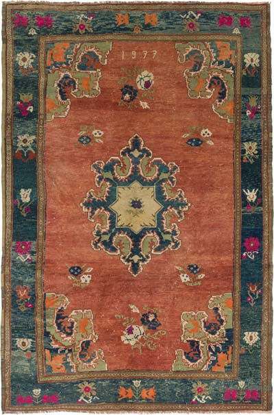 Alfombra Vintage Turca Anudada a Mano - 225 cm x 325 cm