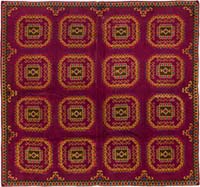Vintage Anatolian Tulu Rug - 9' 10" x 9' 3" (118" x 111")
