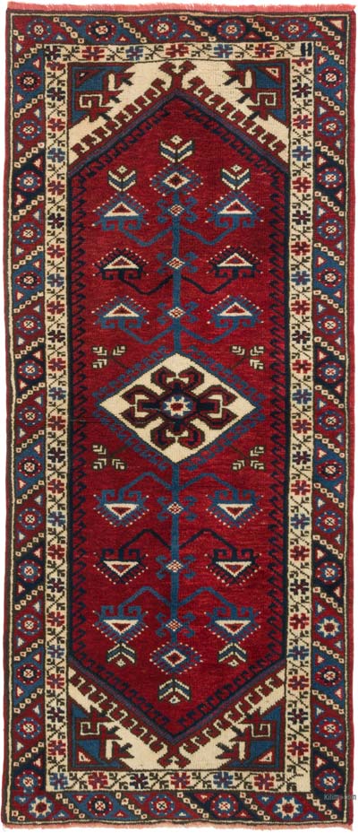 Vintage Turkish Hand-Knotted Runner - 2' 6" x 5' 9" (30" x 69")