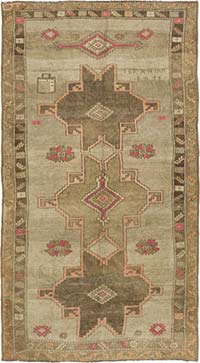 El Dokuma Vintage Hali - 195 cm x 350 cm
