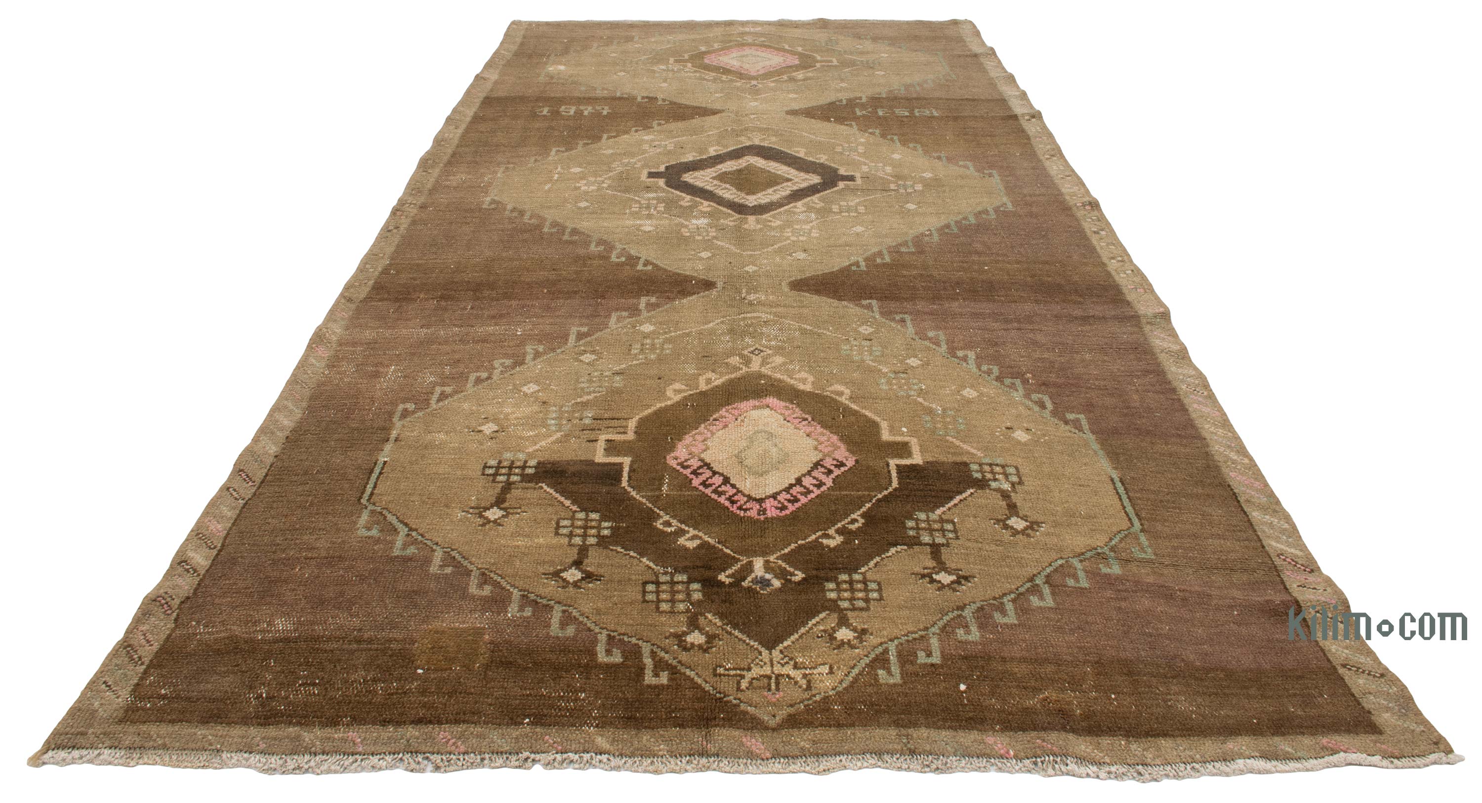 Vintage Turkish Hand-Knotted Rug - 5' 6