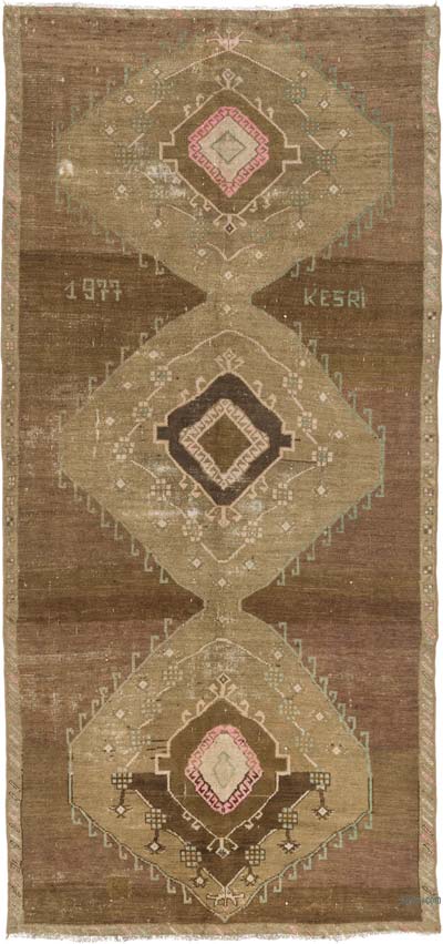 Vintage Turkish Hand-Knotted Rug - 5' 6" x 11' 9" (66" x 141")