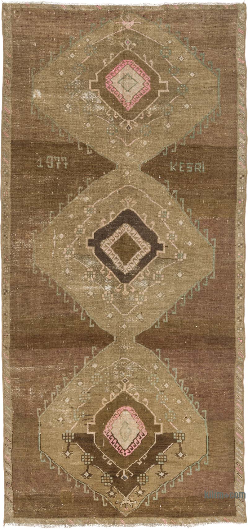 Vintage Turkish Hand-Knotted Rug - 5' 6