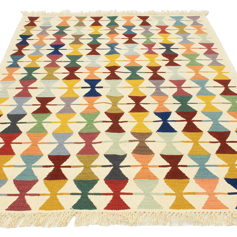 New Handwoven Turkish Kilim Rug - 4'  x 6' 1" (48" x 73") - K0092104