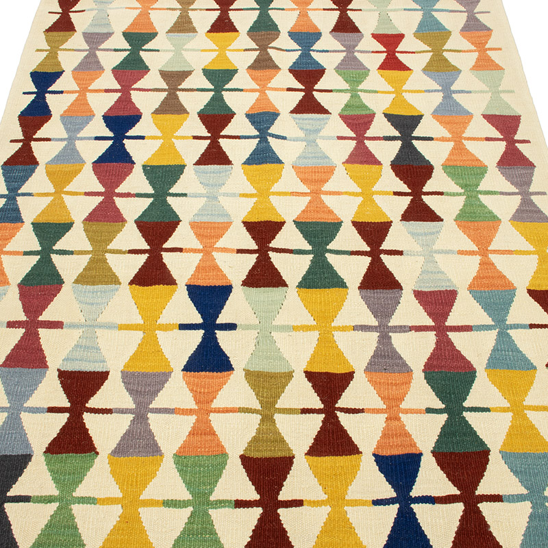 New Handwoven Turkish Kilim Rug - 4'  x 6' 1" (48" x 73") - K0092104