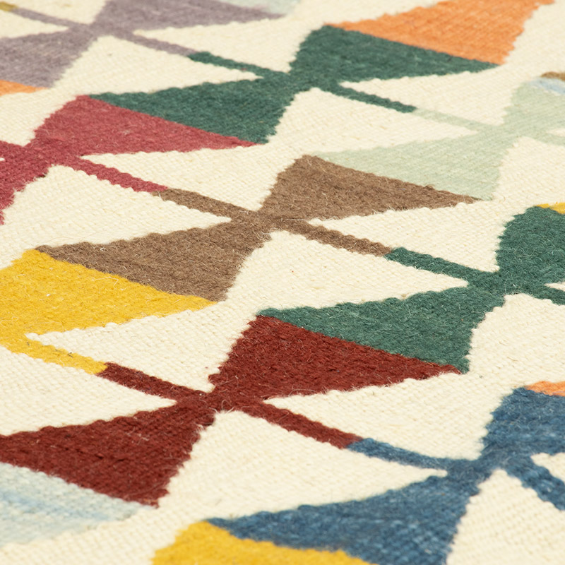 New Handwoven Turkish Kilim Rug - 4'  x 6' 1" (48" x 73") - K0092104