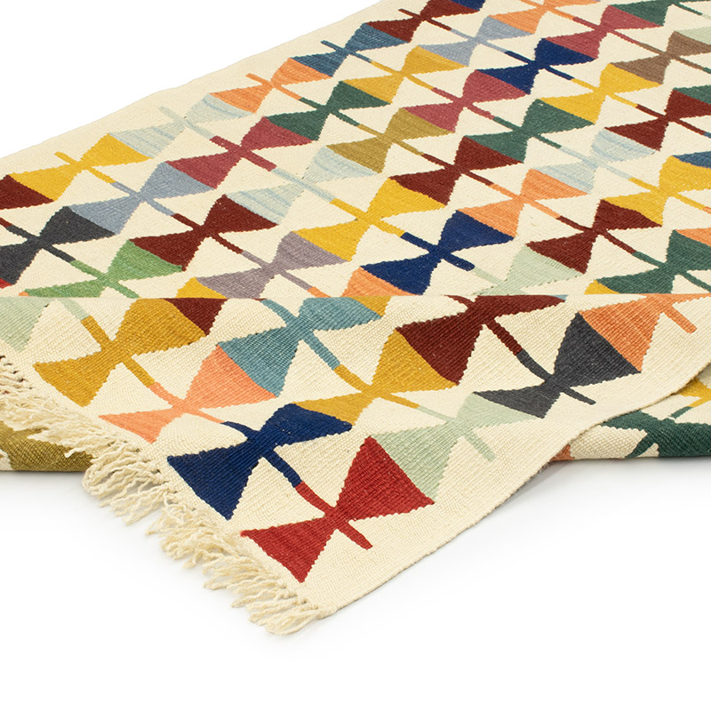 New Handwoven Turkish Kilim Rug - 4'  x 6' 1" (48" x 73") - K0092104