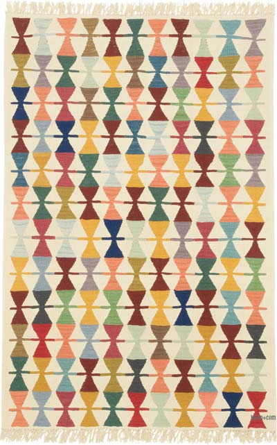Yeni Kök Boya El Dokuma Kilim - 123 cm x 185 cm