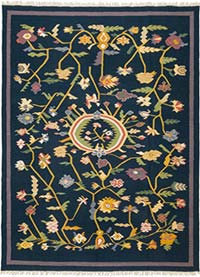 New Handwoven Turkish Kilim Rug - 8' 4" x 11' 1" (100" x 133")