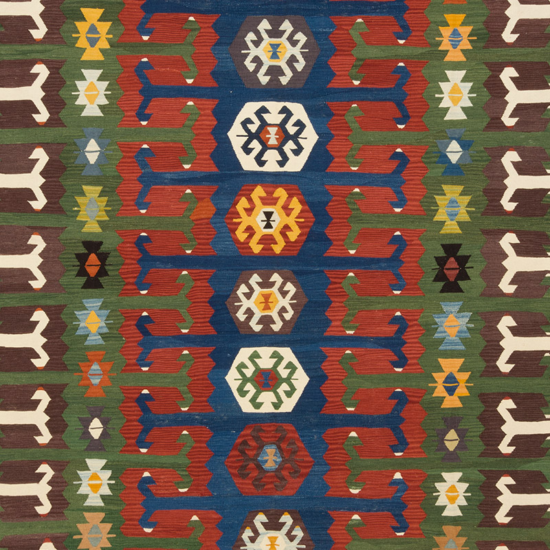 Yeni Kök Boya El Dokuma Kilim - 250 cm x 344 cm - K0092106