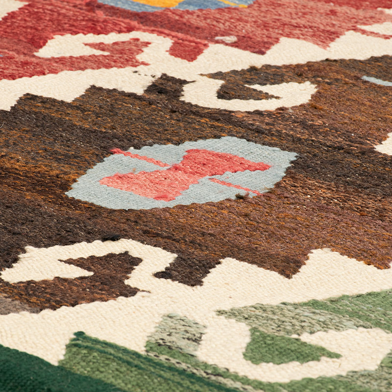 New Turkish Handwoven Kilim Rug - 8' 6" x 11' 7" (102" x 139") - K0092108