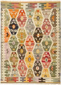 New Turkish Handwoven Kilim Rug - 8' 7" x 11' 6" (103" x 138")