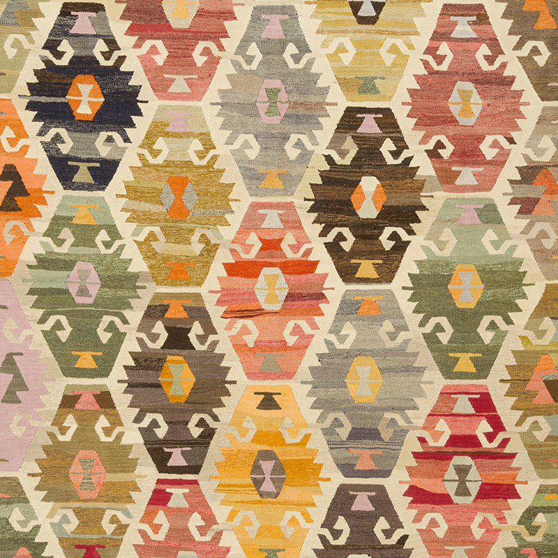 New Turkish Handwoven Kilim Rug - 8' 7" x 11' 6" (103" x 138") - K0092109