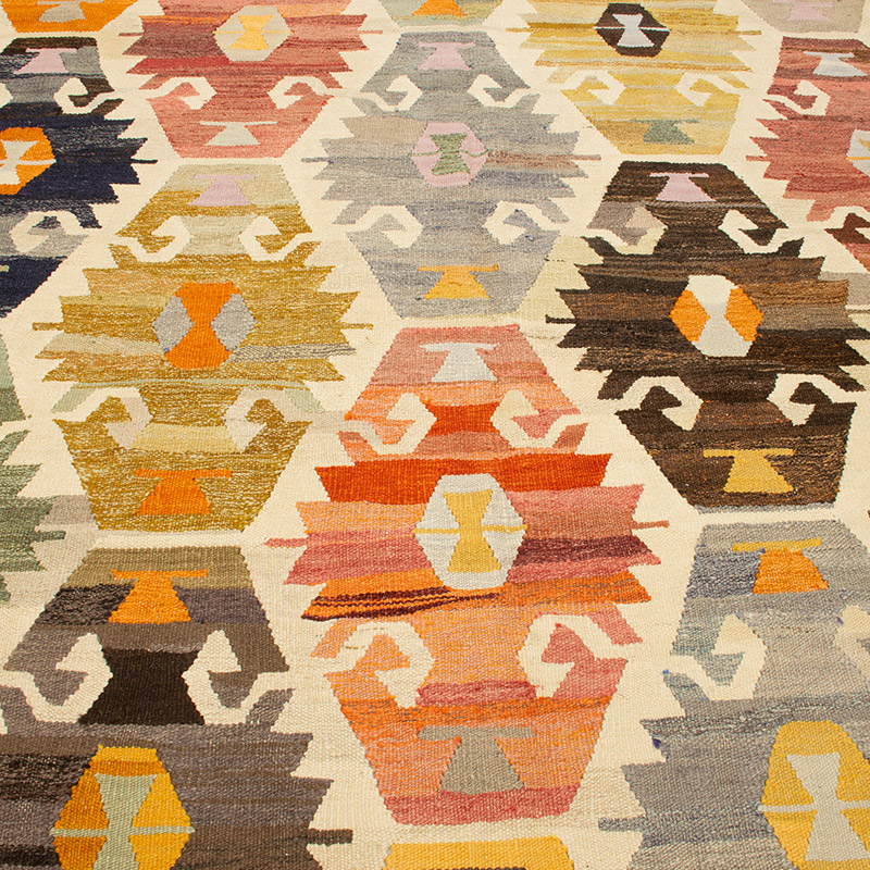 New Turkish Handwoven Kilim Rug - 8' 7" x 11' 6" (103" x 138") - K0092109
